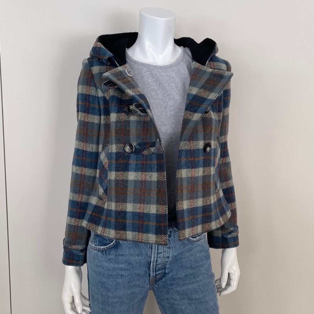 SMYTHE Plaid Cropped Jacket
